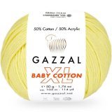 Пряжа Gazzal BABY COTTON XL 3413 св.желтый (5 мотков)
