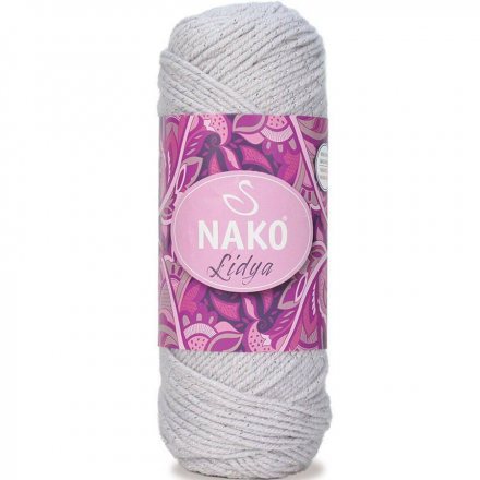 Пряжа Nako LIDYA 99757 серебристый (5 мотков)