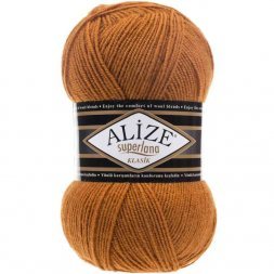 Пряжа Alize SUPERLANA KLASIK 234 рыжий (5 мотков)