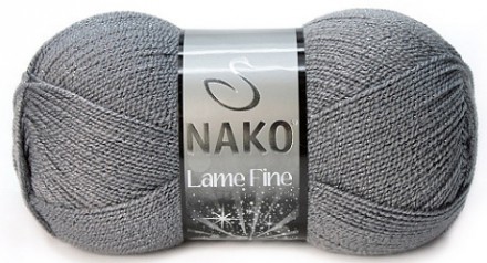 Пряжа Nako LAME FINE 4192 KG серый
