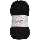 Пряжа Alize MY BABY 60 черный (5 мотков)