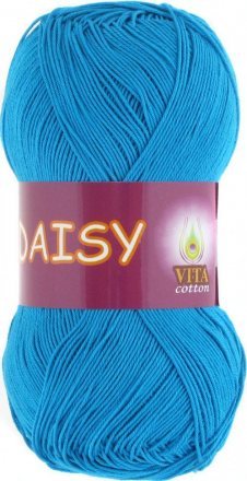 Пряжа Vita cotton DAISY 4412 голубая бирюза