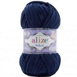 Пряжа Alize VELLUTO 58 т.синий (5 мотков)