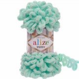 Пряжа Alize PUFFY 19 зел.бирюза (5 мотков)
