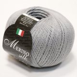 Пряжа Seam MERINO SILK 28 св.серый (2 мотка)