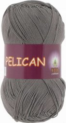 Пряжа Vita cotton PELICAN 4011 серый