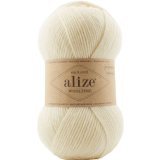 Пряжа Alize WOOLTIME 01 кремовый (5 мотков)