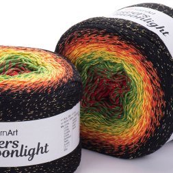 Пряжа Yarnart FLOWERS MOONLIGHT 3267 принт (2 мотка)