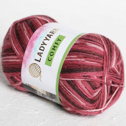 Пряжа Lady yarn COMFY 4105 принт (5 мотков)
