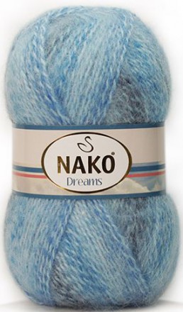 Пряжа Nako DREAMS 70030-64 голубой