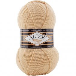 Пряжа Alize SUPERLANA KLASIK 826 св.бежевый (5 мотков)