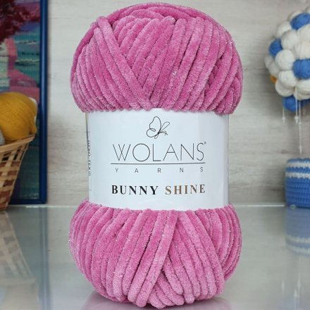 Пряжа Wolans BUNNY SHINE 31 сухая роза (5 мотков)