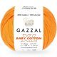 Пряжа Gazzal BABY COTTON XL 3416 св.оранжевый (5 мотков)