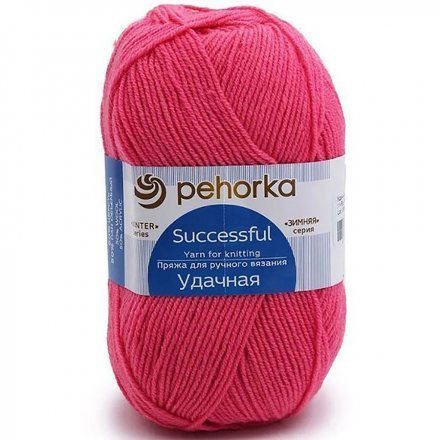 Пряжа Пехорка УДАЧНАЯ 11 яр.розовый (5 мотков)