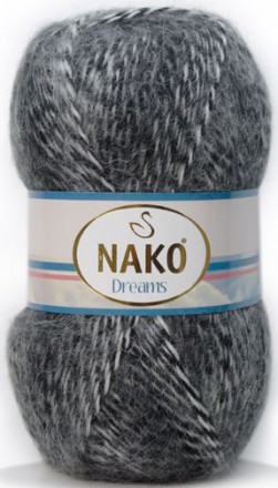 Пряжа Nako DREAMS 70035-70 черный