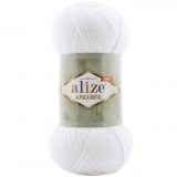 Пряжа Alize ALPACA ROYAL NEW 55 белый (5 мотков)