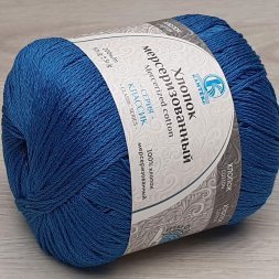 Пряжа Камтекс ХЛОПОК МЕРСЕРИЗОВАННЫЙ 022 джинс (10 мотков)