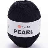 Пряжа Yarnart PEARL 107 черный (6 мотков)