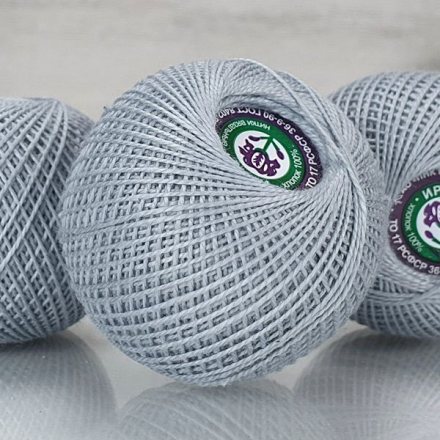 Пряжа ПНК им.Кирова ИРИС 20 7002 серый (4 мотка)