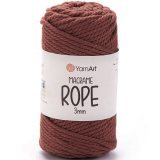 Пряжа Yarnart MACRAME ROPE 3MM 785 кирпич (4 мотка)