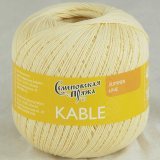 Пряжа Семеновская КАБЛЕ 110616 неж.желтый (5 мотков)