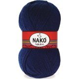 Пряжа Nako NAKOLEN 148 т.синий (5 мотков)