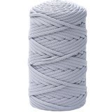 Шнур полиэфирный 5мм M&amp;h 08 серый жемчуг (1 моток)