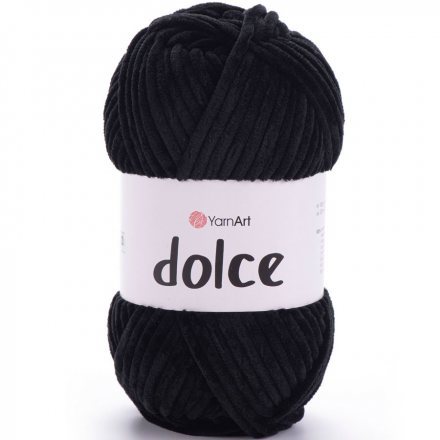 Пряжа Yarnart DOLCE 742 черный (5 мотков)