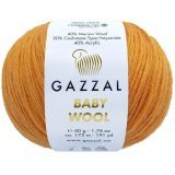 Пряжа Gazzal BABY WOOL 837 оранжевый (5 мотков)