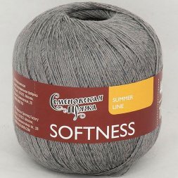 Пряжа Семеновская НЕЖНОСТЬ 173911 серый (5 мотков)