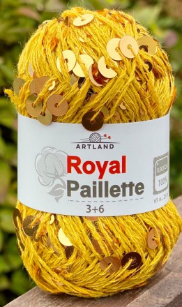 Пряжа Artland ROYAL PAILETTE 54219 желтый/золото