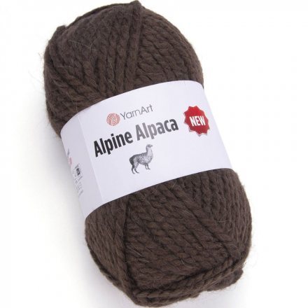 Пряжа Yarnart ALPINE ALPACA NEW 1431 коричневый (3 мотка)
