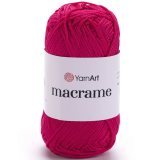 Пряжа Yarnart MACRAME 163 красный (6 мотков)