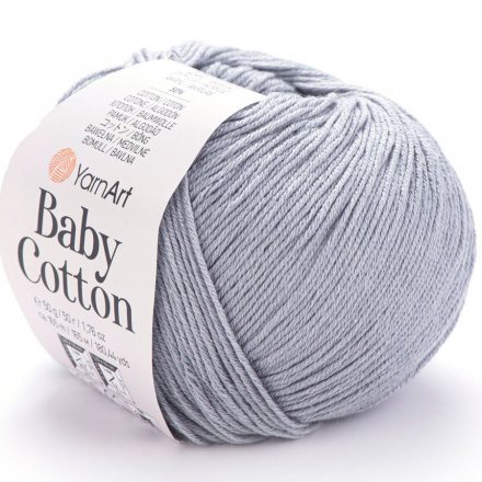 Пряжа Yarnart BABY COTTON 452 серый (5 мотков)