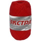 Пряжа Носочная добавка Экстра красный (5 мотков)