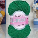 Пряжа Lanoso BABY WOOL 577 зеленый (10 мотков)