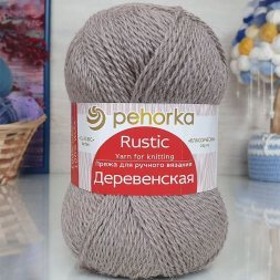 Пряжа Пехорка ДЕРЕВЕНСКАЯ 274 серобежевый (10 мотков)