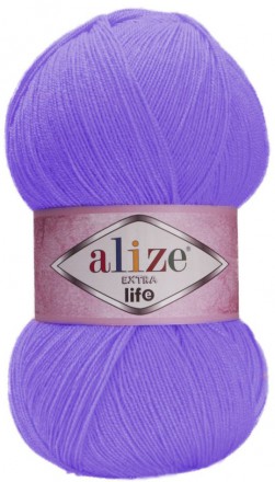 Пряжа Alize EXTRA LIFE 933 фиолетовый