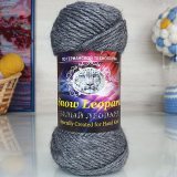 Пряжа Color City БЕЛЫЙ ЛЕОПАРД 2901 т.серый (5 мотков)