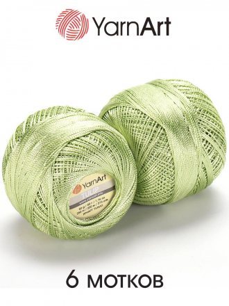 Пряжа Yarnart TULIP 425 салат (6 мотков)