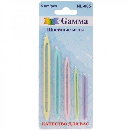 Набор игл для сшивания вязаных изделий Gamma 5шт.
