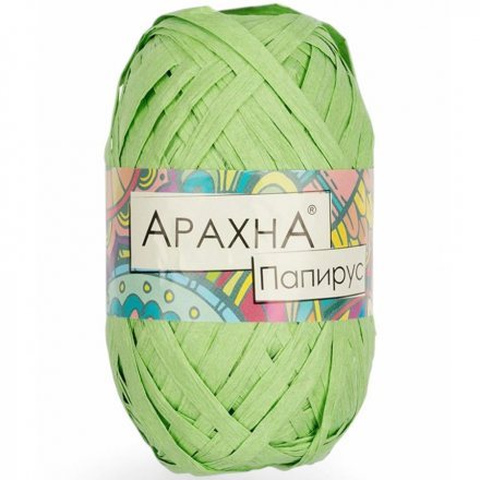 Пряжа Arachna PAPYRUS 14 св.зеленый (5 мотков)