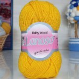 Пряжа Lanoso BABY WOOL 504 желтый (10 мотков)