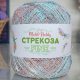 Пряжа M&amp;h СТРЕКОЗА FINE 005 пудра/бир/голуб (1 моток)