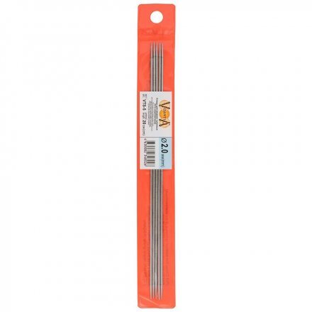 Спицы чулочные сталь Visantia 20 см, № 2.0