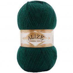 Пряжа Alize ANGORA GOLD 426 т.зеленый (5 мотков)