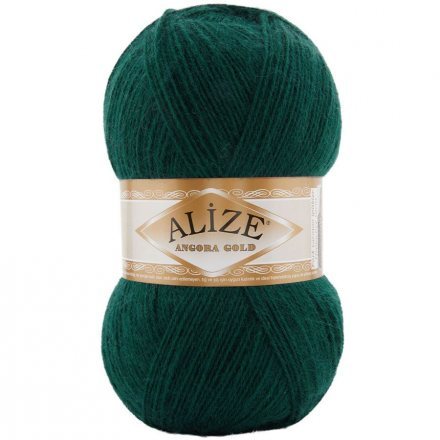 Пряжа Alize ANGORA GOLD 426 т.зеленый (5 мотков)