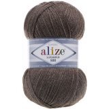 Пряжа Alize LANAGOLD 800 240 св.коричневый меланж (5 мотков)