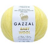 Пряжа Gazzal BABY WOOL 833 св.желтый (5 мотков)