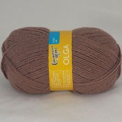 Пряжа Семеновская ОЛЬГА ПШ 621 какао (5 мотков)